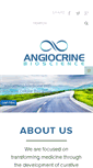 Mobile Screenshot of angiocrinebioscience.com